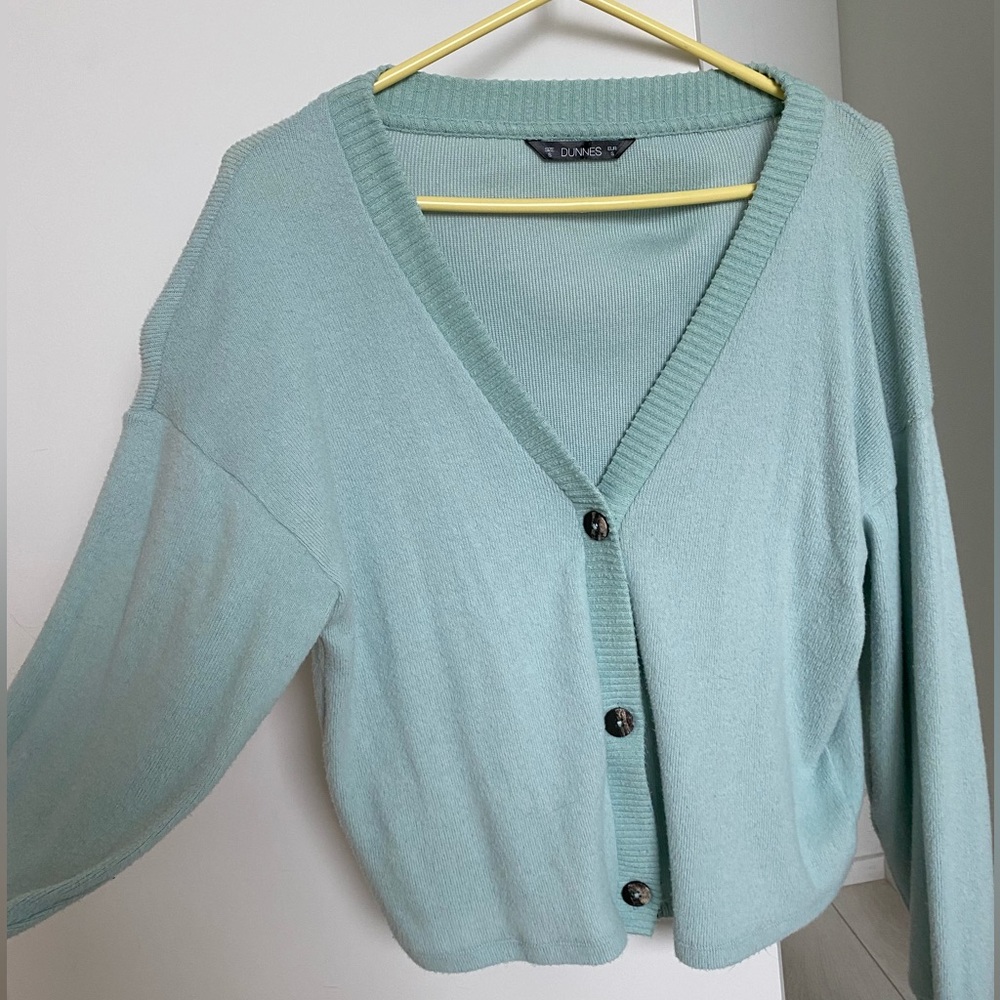 Dunnes super soft mint turquoise cardigan